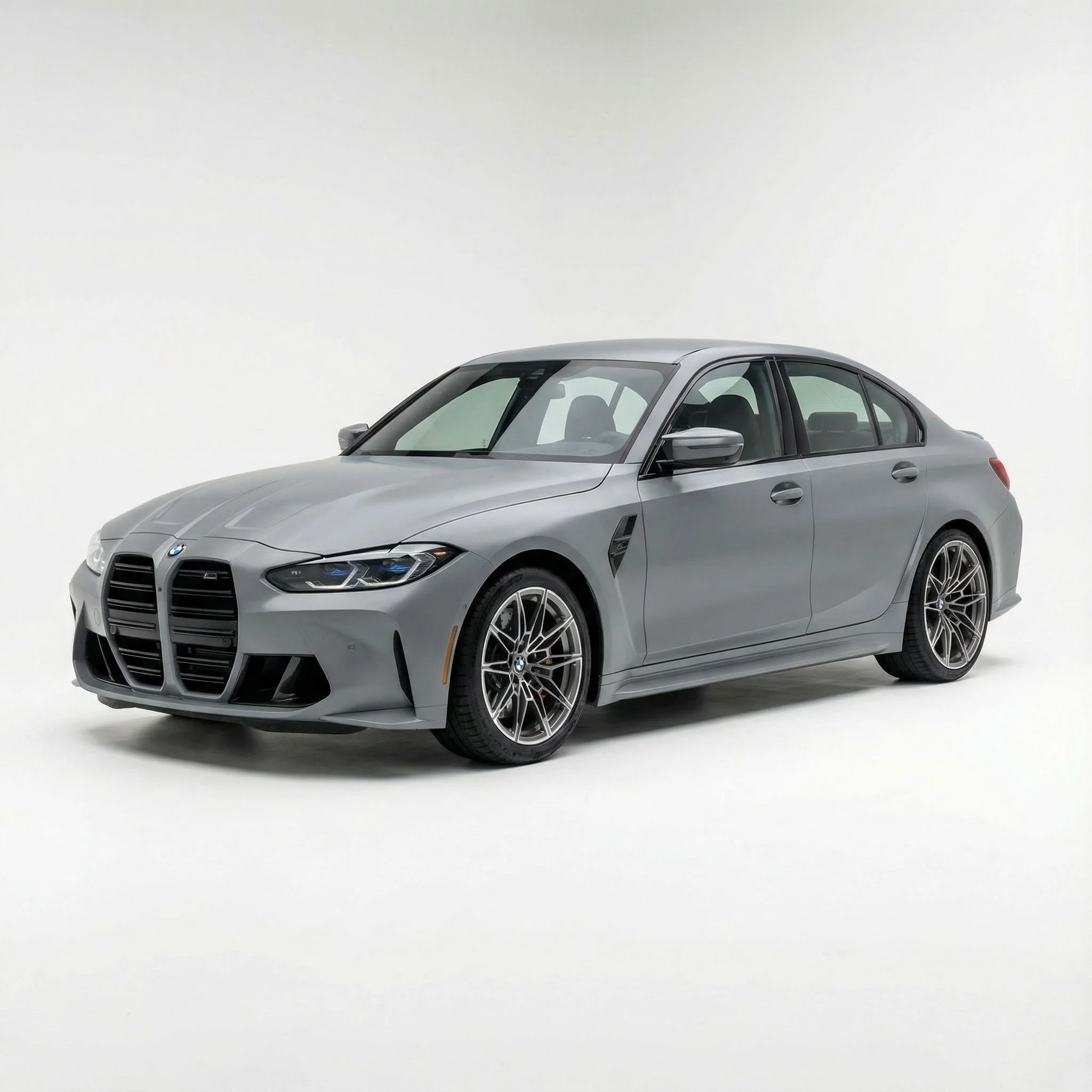 BMW M3 wrapped in nardo gray vinyl wrap - preview nardo gray car wrap color